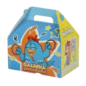 CAIXA MALETA KIDS 15X15X10 GALINHA PINTADINHA 531845
