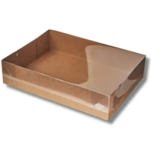 CAIXA KRAFT TAMPA ACETATO 12X16X4 C/10