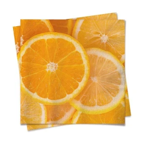 GUARDANAPO 33X33 LARANJA C/20