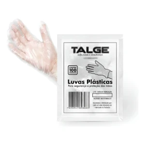 LUVA PLAST. DESCARTAVEL C/100 - TALGE