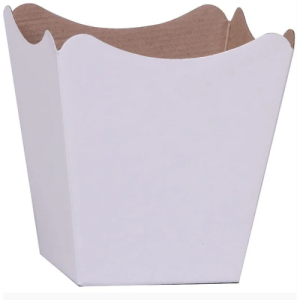 CESTA CACHEPO 11X11X9 BRANCO C/10