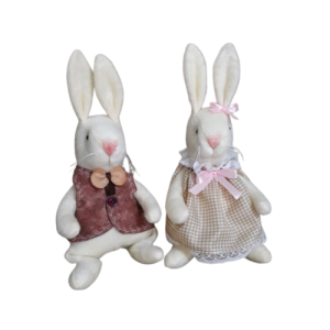 CASAL DE COELHOS - 24CM C/2 - CO3189