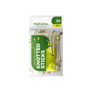 ESPETO BAMBU KNOTTED STICK 9CM - C/50