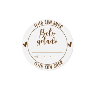 ETIQUETA P/ BOLO GELADO C/100 - 18100120