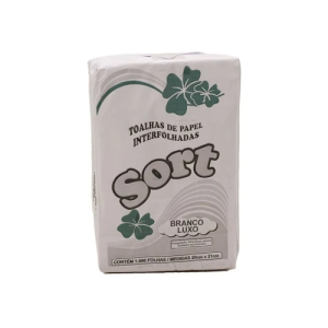 PAPEL TOALHA 20X21 BRANCO C/1000 SORT