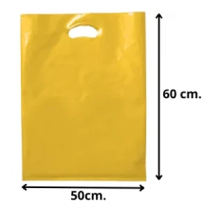 SACOLA ECO B. PALHACO OURO 50X60 - KG