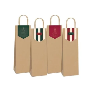 SACOLA PAPEL BOAS FESTAS GARR 35X13X8 - 14001927