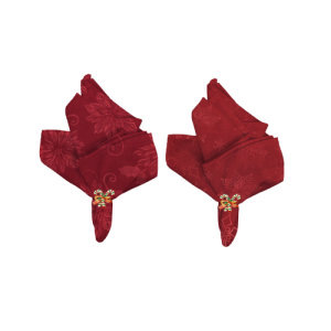 GUARDANAPO ADAMASC 45X45CM C/06 VERM - 23987