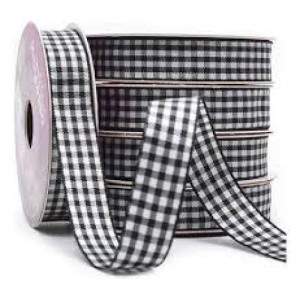 FITA XADREZ XT003 15MM COR 219 PRETO - 10 MT