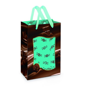 SACOLA PAPEL DELICIA TURQ. 11,5X18X6,5 - 540019