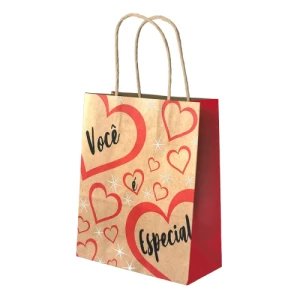 SACOLA KRAFT VOCE E ESPECIAL 30,5X11,5X30,5