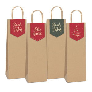 SACOLA PAPEL 35X13X8  14001141 BOAS FESTAS