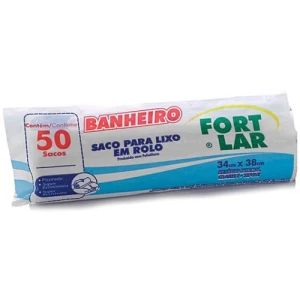 SACO LIXO ROLO BRANCO C/50 BANHEIRO