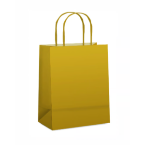 SACOLA PAPEL OURO 13,5X8X16 C/10
