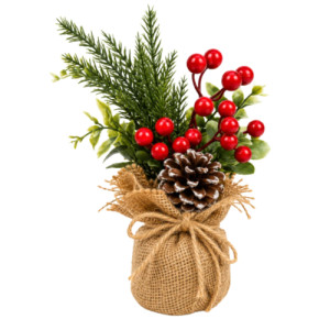 FOLHAGEM E PINHAS 33CM - 90787