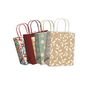 SACOLA PAPEL LAM. 32X26,5X13 - SORTIDAS - 14000342