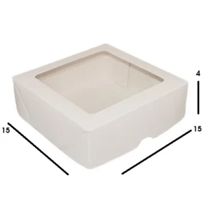 CAIXA BRANCA 15X15X4 C/10