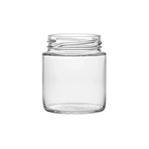 VIDRO 240ML BELEM C/ TAMPA MET. BRANCA