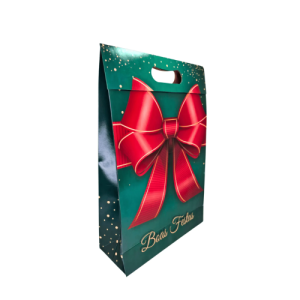 SACOLA C/ ABA BOAS FESTAS M - 3829