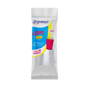 COPOS PLAST. 200 ML CRISTAL - C/10