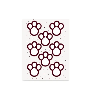 CARTELA ADESIVA PEGADAS MARROM GG 18100079 - C/04