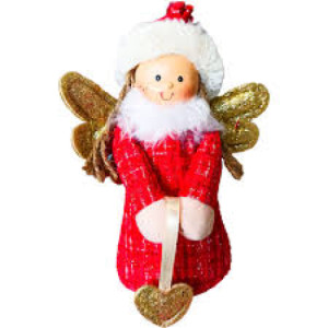 ANJINHO SENTADO CORACAO 20CM VM/DOUR - 25658