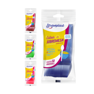 COLHER SOBREMESA NEON - C/50