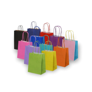 SACOLA PAPEL VERMELHO 23,5X10X31,5 C/10