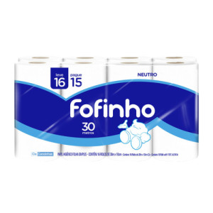 PAPEL HIG. F.D 16X30M L16-P15 (AZUL) - FOFINHO
