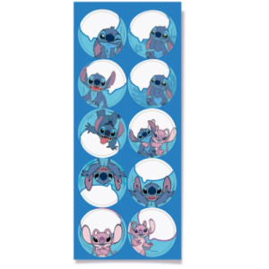 ADESIVO REDONDO STITCH C/10 - 28110218