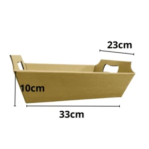 BANDEJA KRAFT 33X23X10