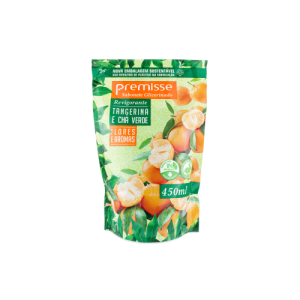 SABONETE LIQ. REFIL TANGERINA E CHA VERDE - 450 ML PREMISSE