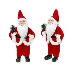 PAPAI NOEL BARBA ILUMINADA 40CM VINHO - 22445