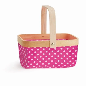 CESTINHA DE TECIDO PINK POA BCO - 29000827